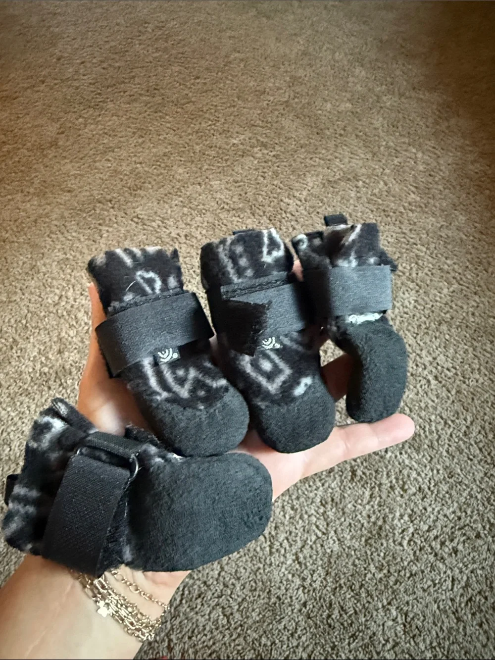 Cozy Paws Petite Dog Boots in Tan